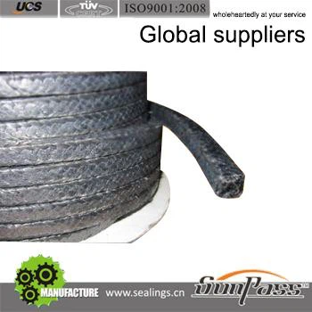 Gland Packing For Pumps Teflon Flexible Graphite Packing Impregnated Ptfe Seal